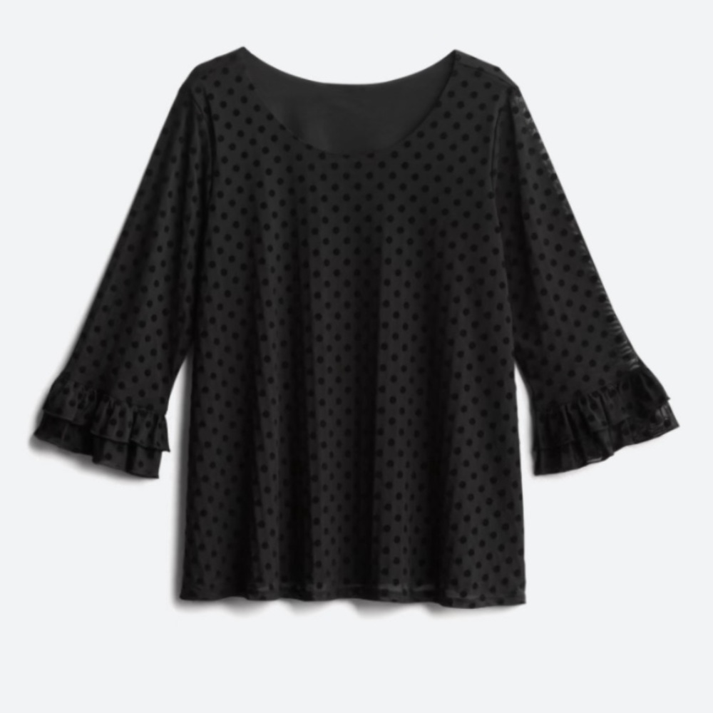 Helga Ruffle Sleeve Detail Knit Top